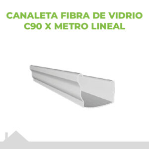 Canaleta Fibra de Vidrio C90 X Metro Lineal