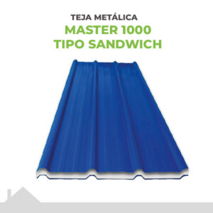 Tejas Metálicas Master 1000 Tipo Sándwich