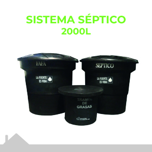 Sistema Séptico 2000 Litros